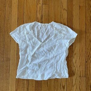 White Linen Top
